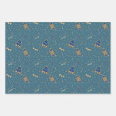 Quote voor Kinder blauw-moskeepatroon Inpakpapier Vel (Voorkant)