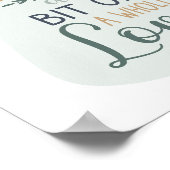 Quote voor Letterige kleurenbewerkbare reeks Poster (Hoek)