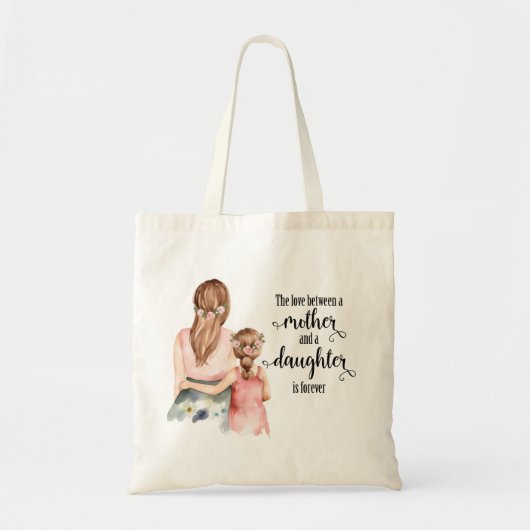 Quote voor mam en dochter tote bag (Voorkant)
