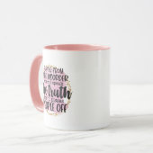 Quote voor Sarcastic Coffee Mok (Voorkant links)
