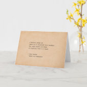 Quote voor schrijfmachine Jane Austen Reading Kaart (Gele Bloem)