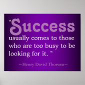 Quote voor succesleven | Thoreau Poster (Voorkant)