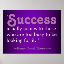 Quote voor succesleven | Thoreau Poster