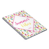 Quote voor Tropische Pineapple Pattern Notitieboek (Rechterzijde)