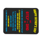 Quote voor vaderdag Stap Pap Magneet (Horizontaal)