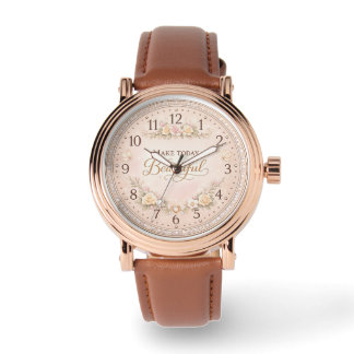 Quote Watch Design | Feminine Custom Timepiece Gif Horloge