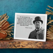 Quote Winston Churchill Democracy Fotoplaat (Zijkant)
