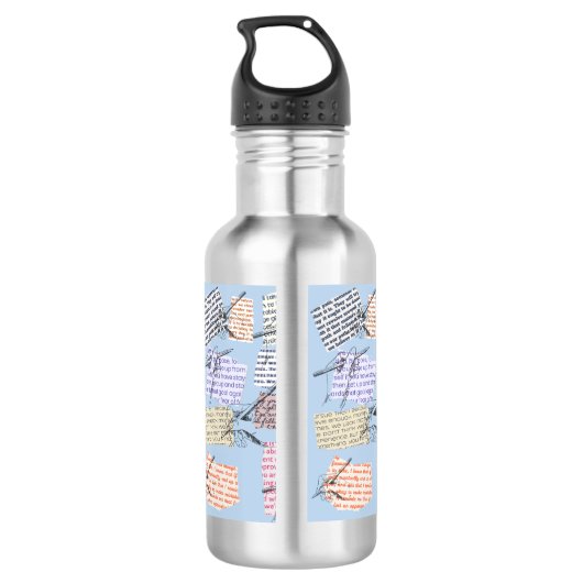 quotemagazine waterfles  (Achterkant)