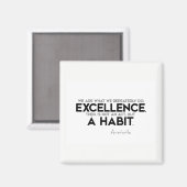 QUOTES: Aristoteles: Excellentie is een gewoonte Magneet (Voorkant / Achterkant)