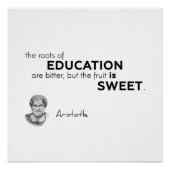 QUOTES: Aristoteles: Onderwijs Poster (Voorkant)