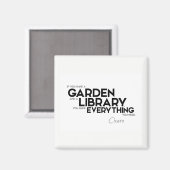QUOTES: Cicero: Een tuin en een bibliotheek Magneet (Voorkant / Achterkant)