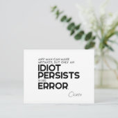 QUOTES: Cicero: Fouten maken Briefkaart (Staand voorkant)