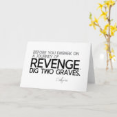 QUOTES: Confucius: Reis van wraak Kaart (Gele Bloem)