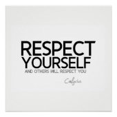 QUOTES: Confucius: Respecteer jezelf Poster (Voorkant)