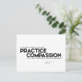 QUOTES: Dalai Lama - Belijden met anderen Briefkaart (Staand voorkant)