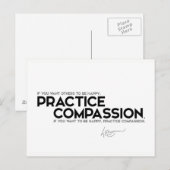 QUOTES: Dalai Lama - Belijden met anderen Briefkaart (Voorkant / Achterkant)