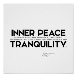 QUOTES: Dalai Lama - Inner Peace Poster
