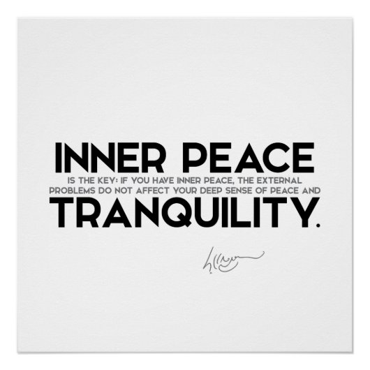 QUOTES: Dalai Lama - Inner Peace Poster (Voorkant)