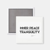 QUOTES: Dalai Lama - Innerlijke vrede is de sleute Magneet (Voorkant / Achterkant)