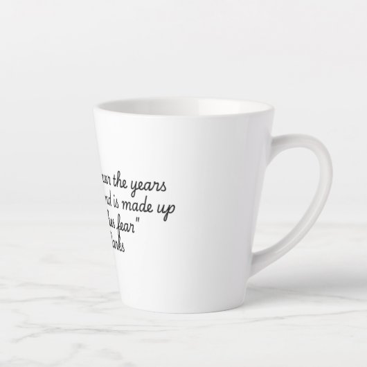 "Quotes for Life" Collectie Ross Parks Latte Mok (Rechts)