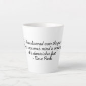 "Quotes for Life" Collectie Ross Parks Latte Mok (Voorkant)