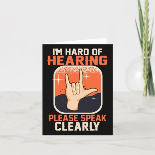 Quotes over dove bewustzijn en gebarentaal ASL Kaart (Voorkant)