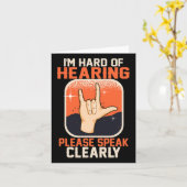 Quotes over dove bewustzijn en gebarentaal ASL Kaart (Gele Bloem)