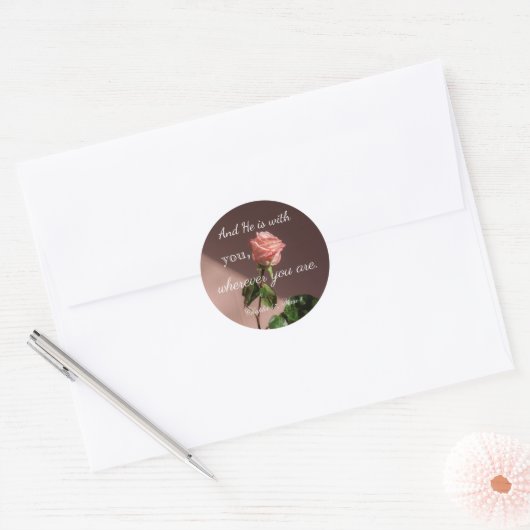 quotes ronde sticker (Envelop)