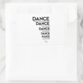 QUOTES: Rumi: Dans, dans, dans Rechthoekige Sticker (Tas)