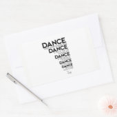 QUOTES: Rumi: Dans, dans, dans Rechthoekige Sticker (Envelop)