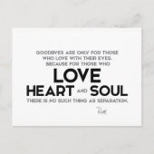 QUOTES: Rumi: Goodbyes, separatie Briefkaart (Voorkant)