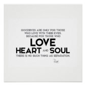 QUOTES: Rumi: Goodbyes, separatie Perfect Poster (Voorkant)