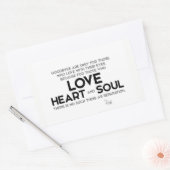 QUOTES: Rumi: Goodbyes, separatie Rechthoekige Sticker (Envelop)
