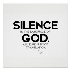 QUOTES: Rumi: Stilte: Taal van God Poster