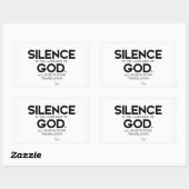 QUOTES: Rumi: Stilte: Taal van God Rechthoekige Sticker (Vel)