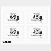QUOTES: Rumi: Uw ziel, vreugde Rechthoekige Sticker (Vel)