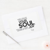 QUOTES: Rumi: Uw ziel, vreugde Rechthoekige Sticker (Envelop)