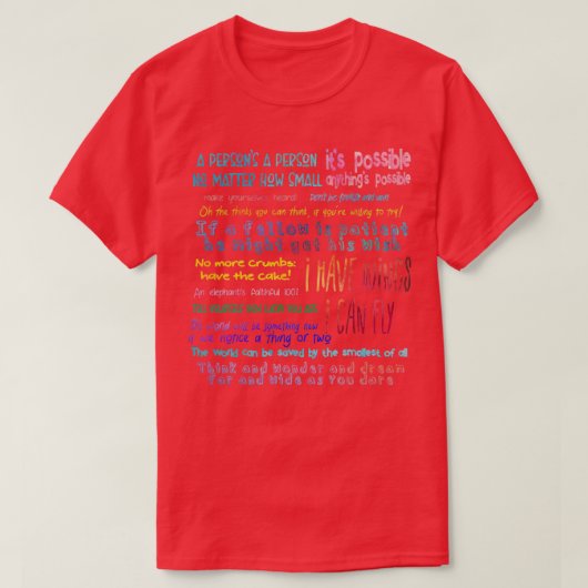 Quotes Set-drempel T-shirt (Design voorkant)