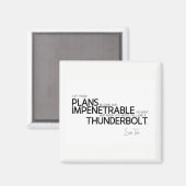 QUOTES: Sun Tzu: Donker en ondoordringbaar Magneet (Voorkant / Achterkant)