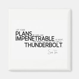 QUOTES: Sun Tzu: Donker en ondoordringbaar Magneet