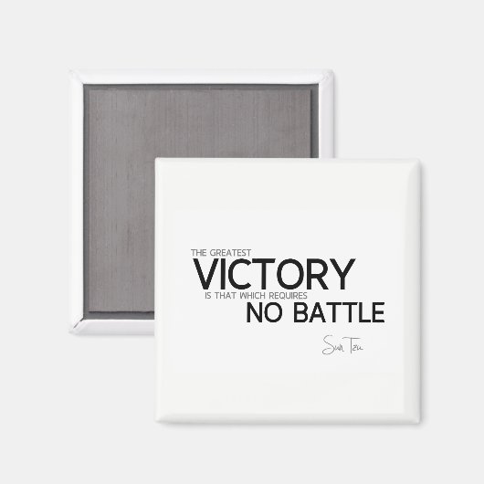 QUOTES: Sun Tzu: Grootste overwinning Magneet (Voorkant / Achterkant)