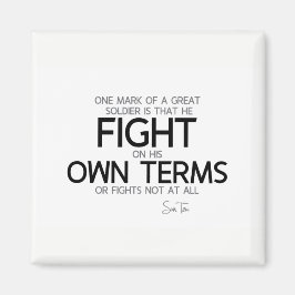 QUOTES: Sun Tzu: Grote soldaat Magneet