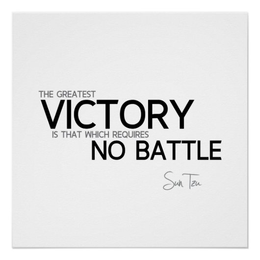 QUOTES: Sun Tzu: Overwinning Poster (Voorkant)