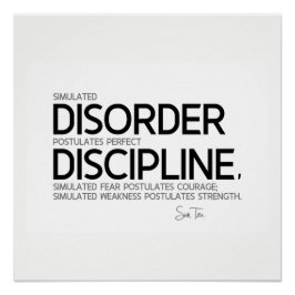 QUOTES: Sun Tzu: Perfect discipline Perfect Poster