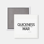 QUOTES: Sun Tzu: Quickness Magneet (Voorkant / Achterkant)