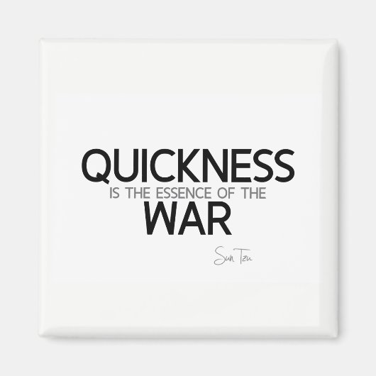 QUOTES: Sun Tzu: Quickness Magneet (Voorkant)