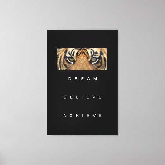 Quotes voor Goal Motivatie Success Elegant Canvas Afdruk (Voorkant)
