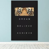 Quotes voor Goal Motivatie Success Elegant Canvas Afdruk (Insitu (Houten vloer))