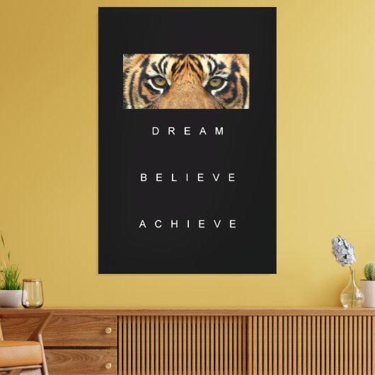 Quotes voor Goal Motivatie Success Elegant Canvas Afdruk (Insitu (Woonkamer))