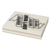 "Quotes werken niet, tenzij je dat doet" Motivatie Rubberstempel (Stempel)